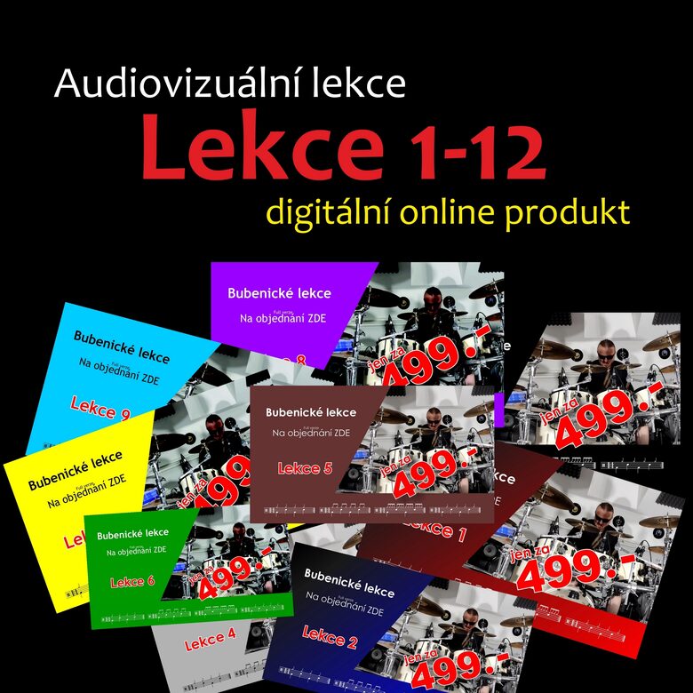 Audiovizuální online bubenické lekce | lekce 1-12