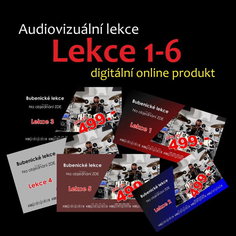 Audiovizuální online bubenické lekce | lekce 1-6