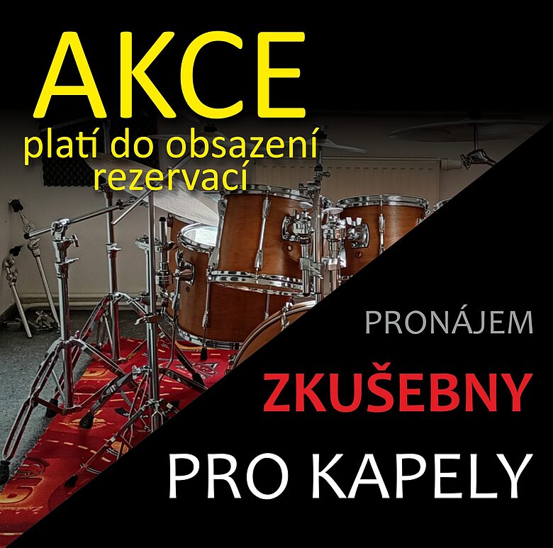 Pronájem zkušebny pro kapely v Olomouci