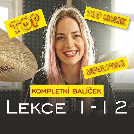 Audiovizuální online bubenické lekce | lekce 1-12