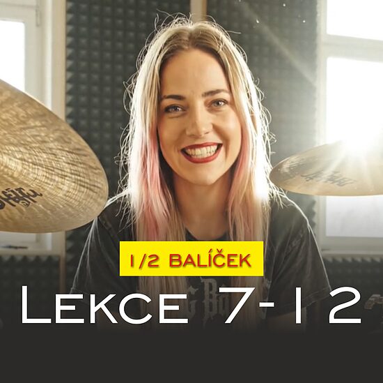 Audiovizuální online bubenické lekce | lekce 7-12