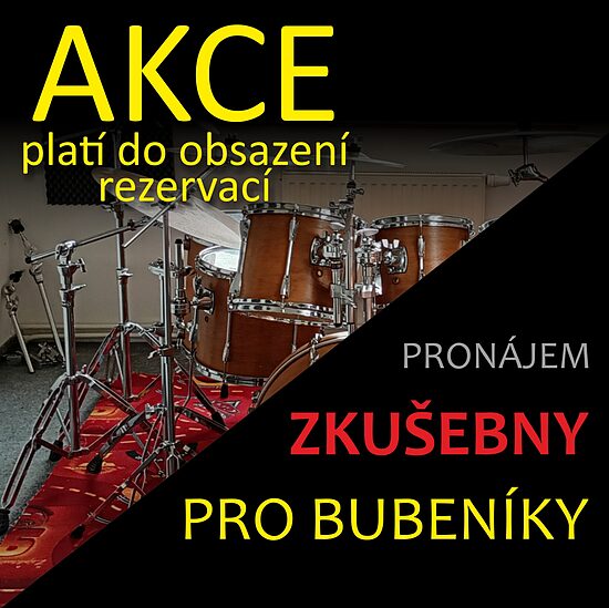 Pronájem zkušebny pro bubeníky v Olomouci
